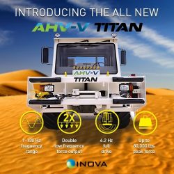 INOVA представляет TITAN, новую мощь в вибросейсмической технологии Vibroseis